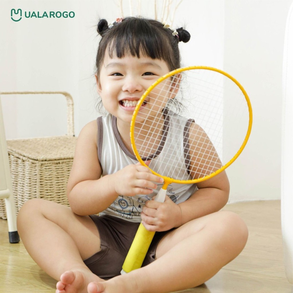 Bộ quần áo ba lỗ UalaRogo sợi tre màu sắc tươi sáng