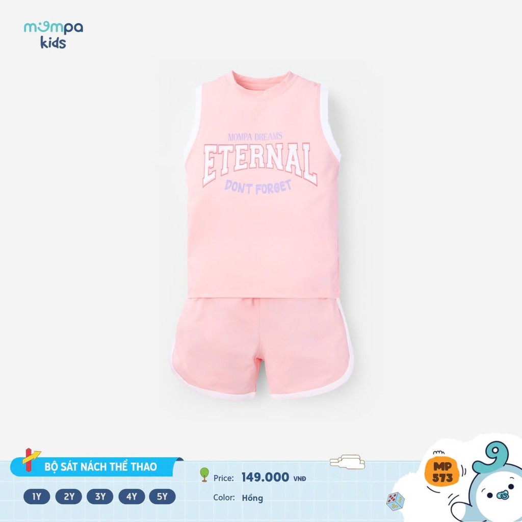 Bé gái mặc váy Mompa 574 chơi thể thao