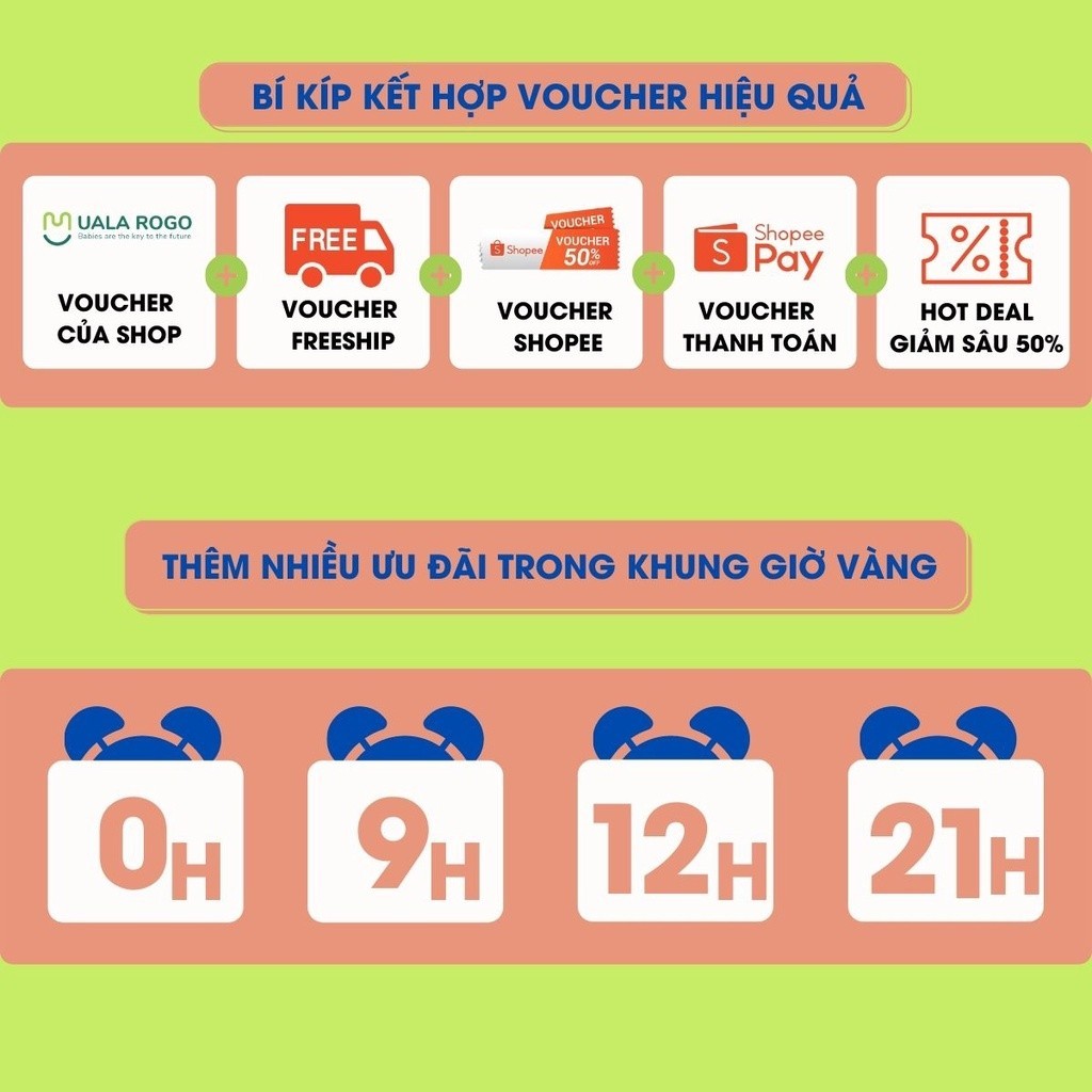 Mô tả Set bao chân tay mũ cho bé sơ sinh Ualarogo vải Sợi tre Bamboo mềm mịn co giãn 2453 2454 - 12