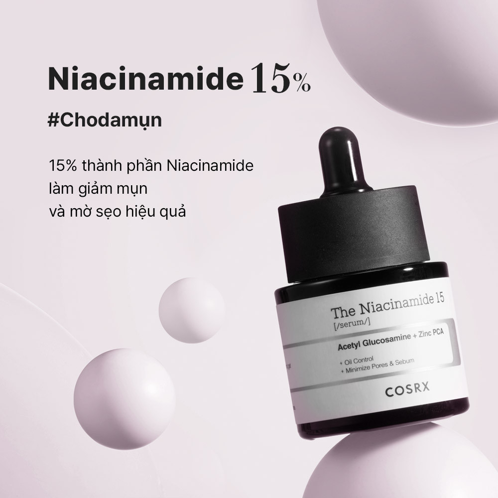Mô tả Serum COSRX The RX 20ml Niacinamide 15% chăm sóc da mụn/ Vitamin C 23% & 13% cải thiện tông da/ Hyaluronic 3% làm mát dịu da - 1