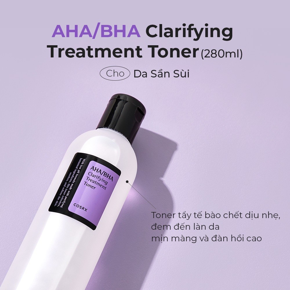 Mô tả Nước hoa hồng COSRX chứa AHA/ BHA tẩy tế bào chết làm sáng da giảm mụn hiệu quả dung tích 50ml/100ml/150ml - 1