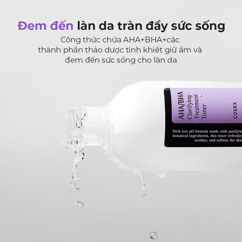 Mô tả Nước hoa hồng COSRX chứa AHA/ BHA tẩy tế bào chết làm sáng da giảm mụn hiệu quả dung tích 50ml/100ml/150ml - 6