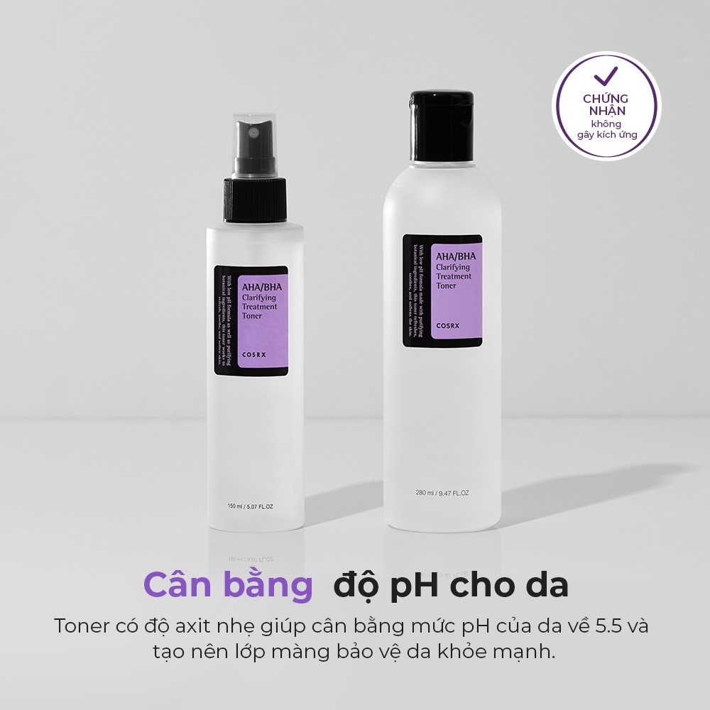 Mô tả Nước hoa hồng COSRX chứa AHA/ BHA tẩy tế bào chết làm sáng da giảm mụn hiệu quả dung tích 50ml/100ml/150ml - 7