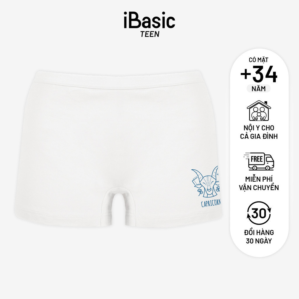 Mô tả Quần lót nữ iBasic hoạ tiết Cung hoàng đạo cotton USA kháng khuẩn phom boyshort PANT028-1 - 1