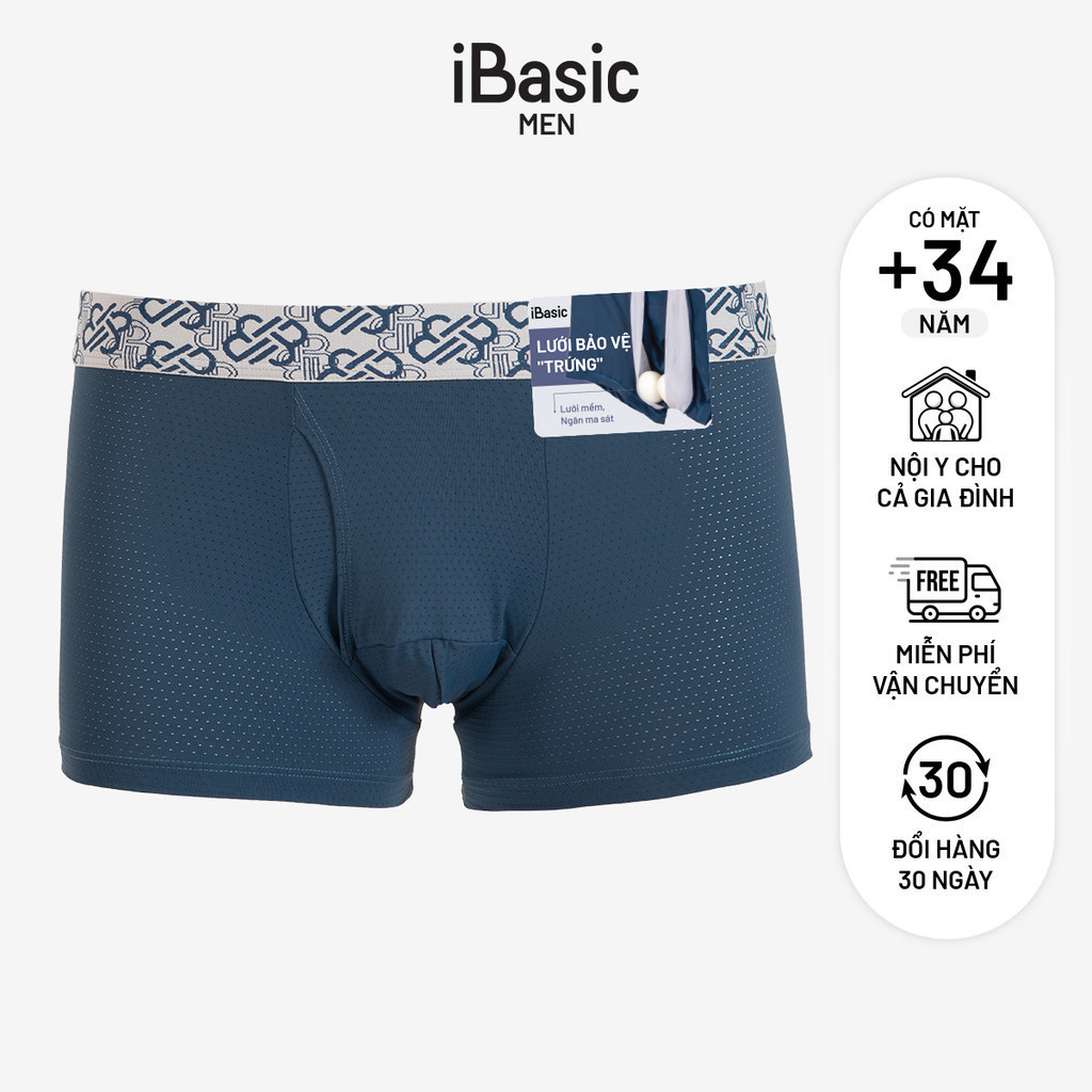 Mô tả Quần lót nam iBasic thoáng khí airy hai lớp phom trunk PANM120 - 1