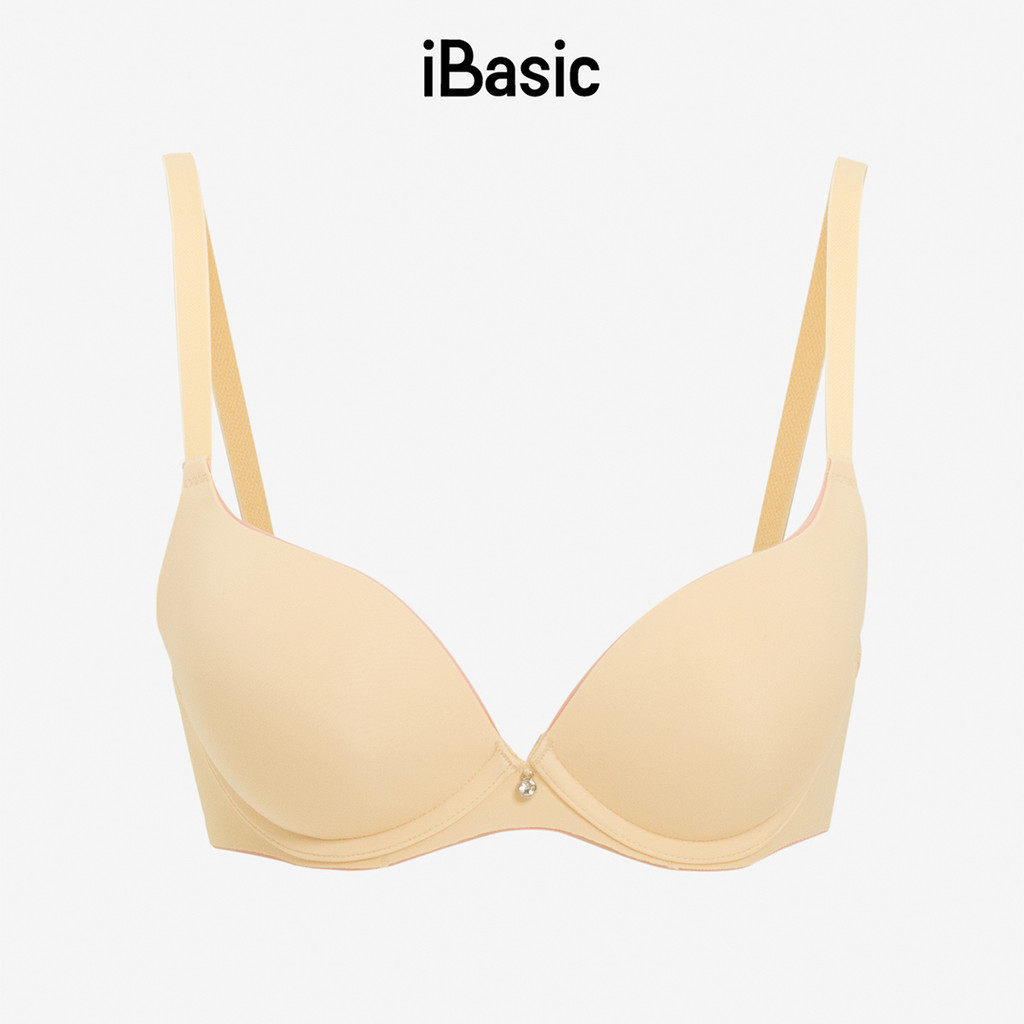 Mô tả Áo ngực có gọng iBasic mút dày trơn phối màu viền cup T-shirt BRAW154 - 1