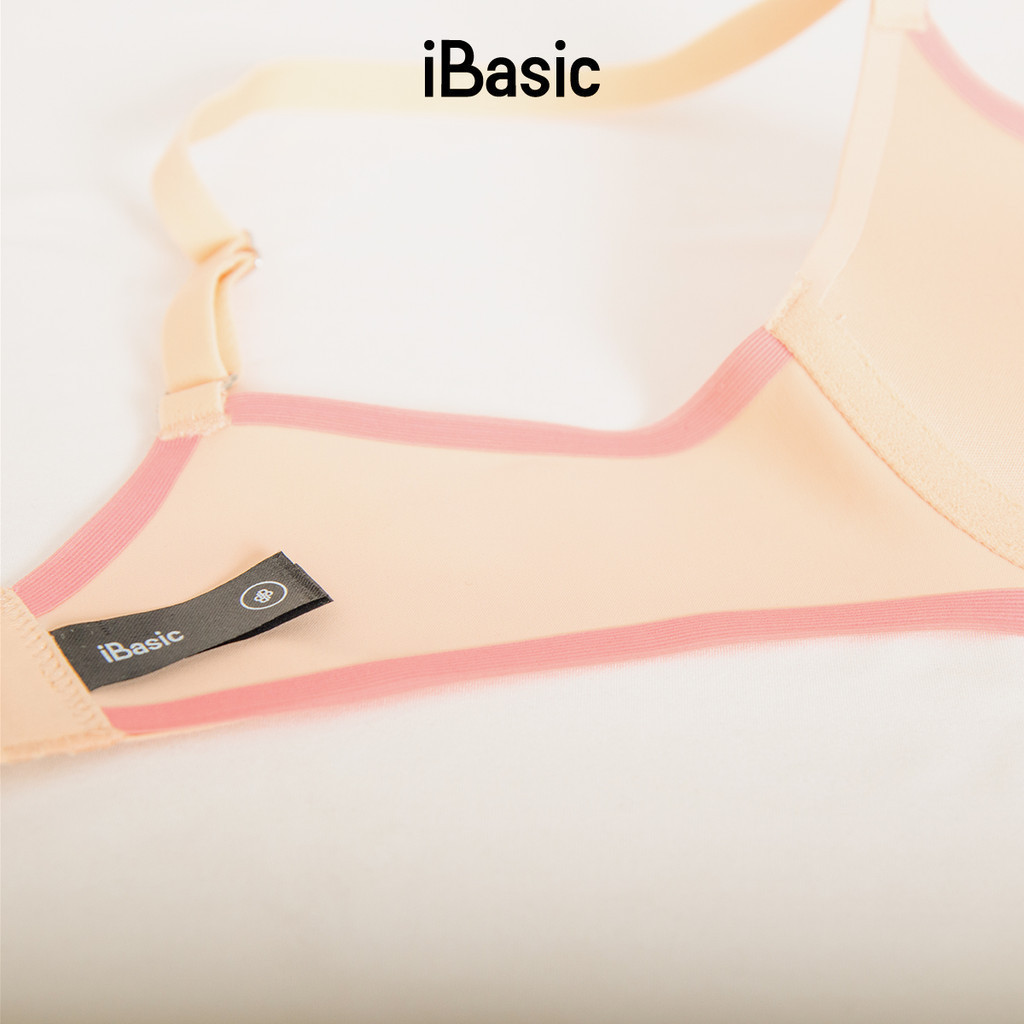 Mô tả Áo ngực có gọng iBasic mút dày trơn phối màu viền cup T-shirt BRAW154 - 2