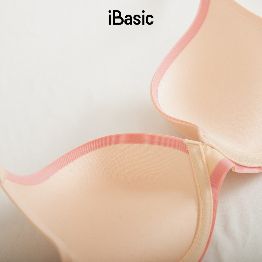 Mô tả Áo ngực có gọng iBasic mút dày trơn phối màu viền cup T-shirt BRAW154 - 4