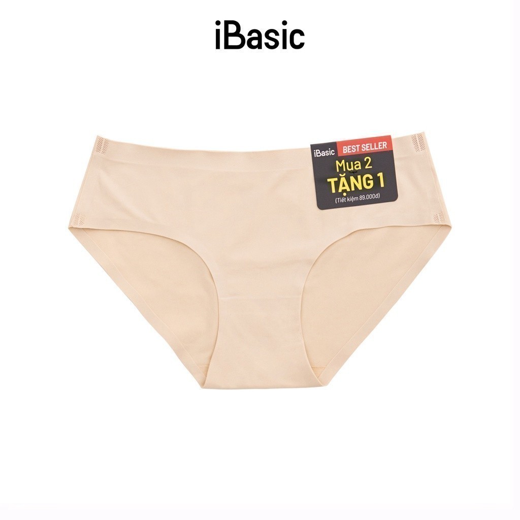 Mô tả Pack 3 combo quần lót nữ su lưng vừa không đường may không lộ viền iBasic PA3V188 và Pack 3 V199 3 màu da - 2