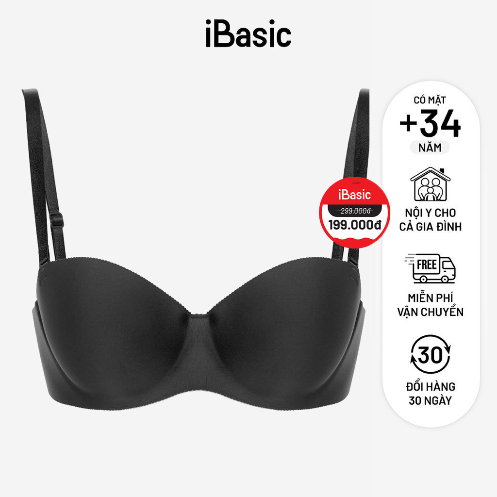 Mô tả Áo ngực su iBasic có gọng không đường may mút vừa cup ngang phom đúc BRAW098 - 1