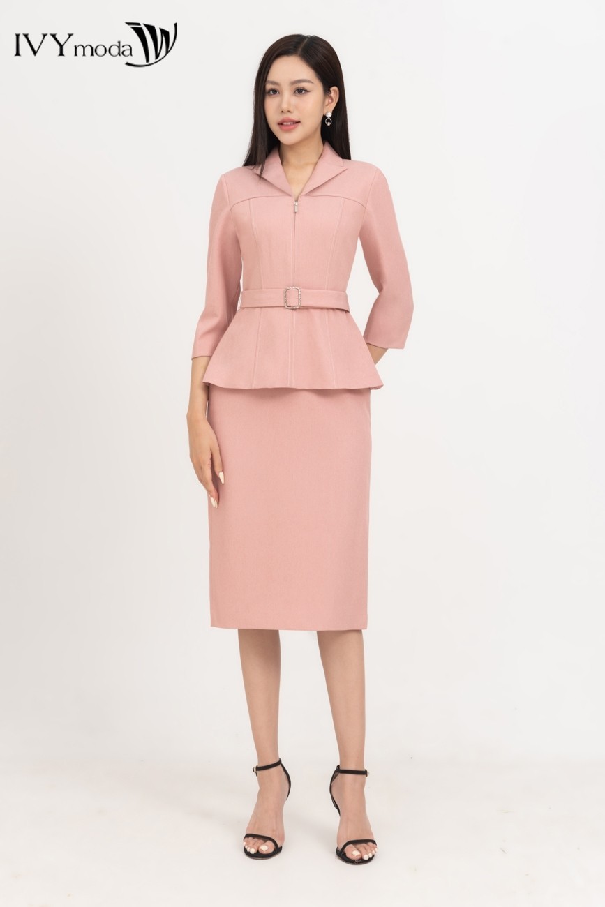 Mô tả Đầm ôm mix set tay lỡ nữ IVY moda MS 48T0225 - 3