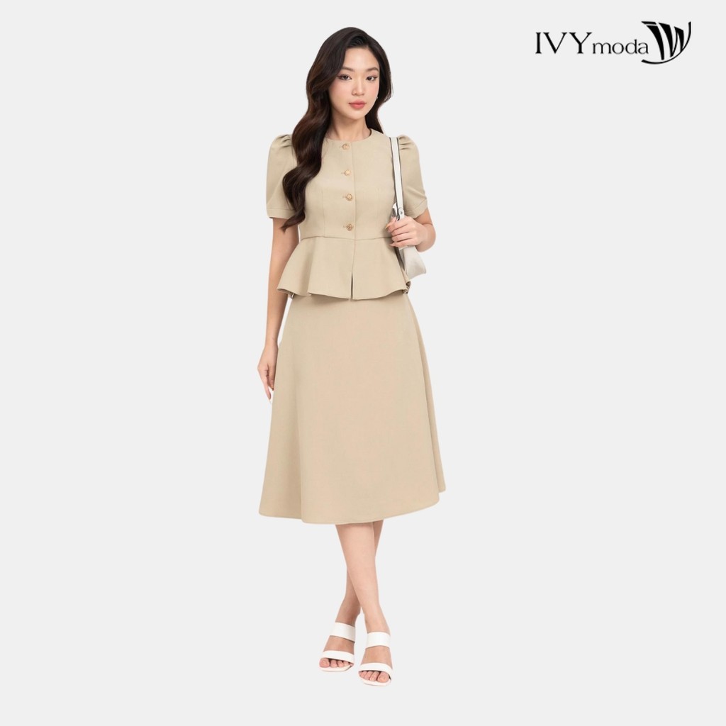 Mô tả Chân váy xòe Rosalie IVY moda MS 30T0232 - 4
