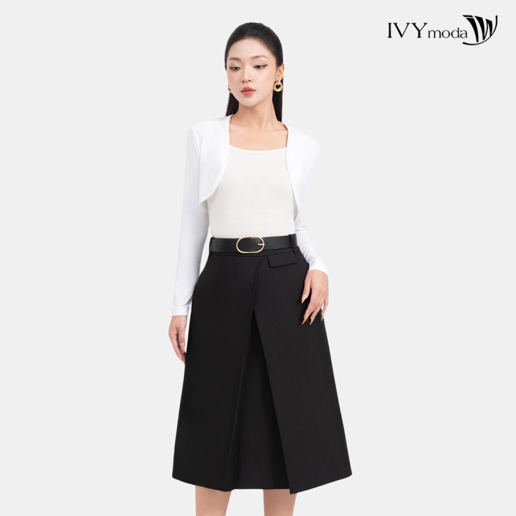 Mô tả Áo thun mỏng khoác ngoài dài tay dáng Croptop IVY moda MS 61T0234 - 3