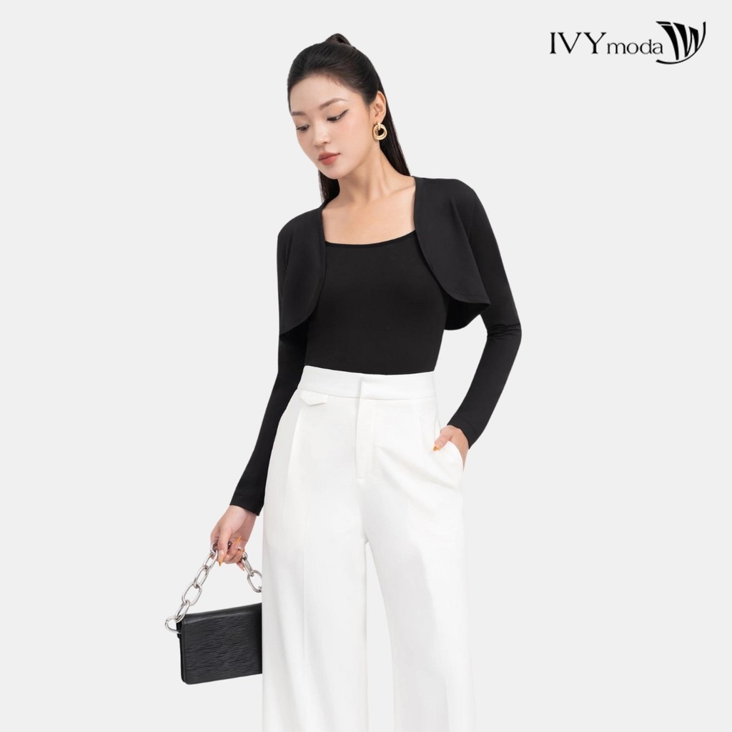 Mô tả Áo thun mỏng khoác ngoài dài tay dáng Croptop IVY moda MS 61T0234 - 6