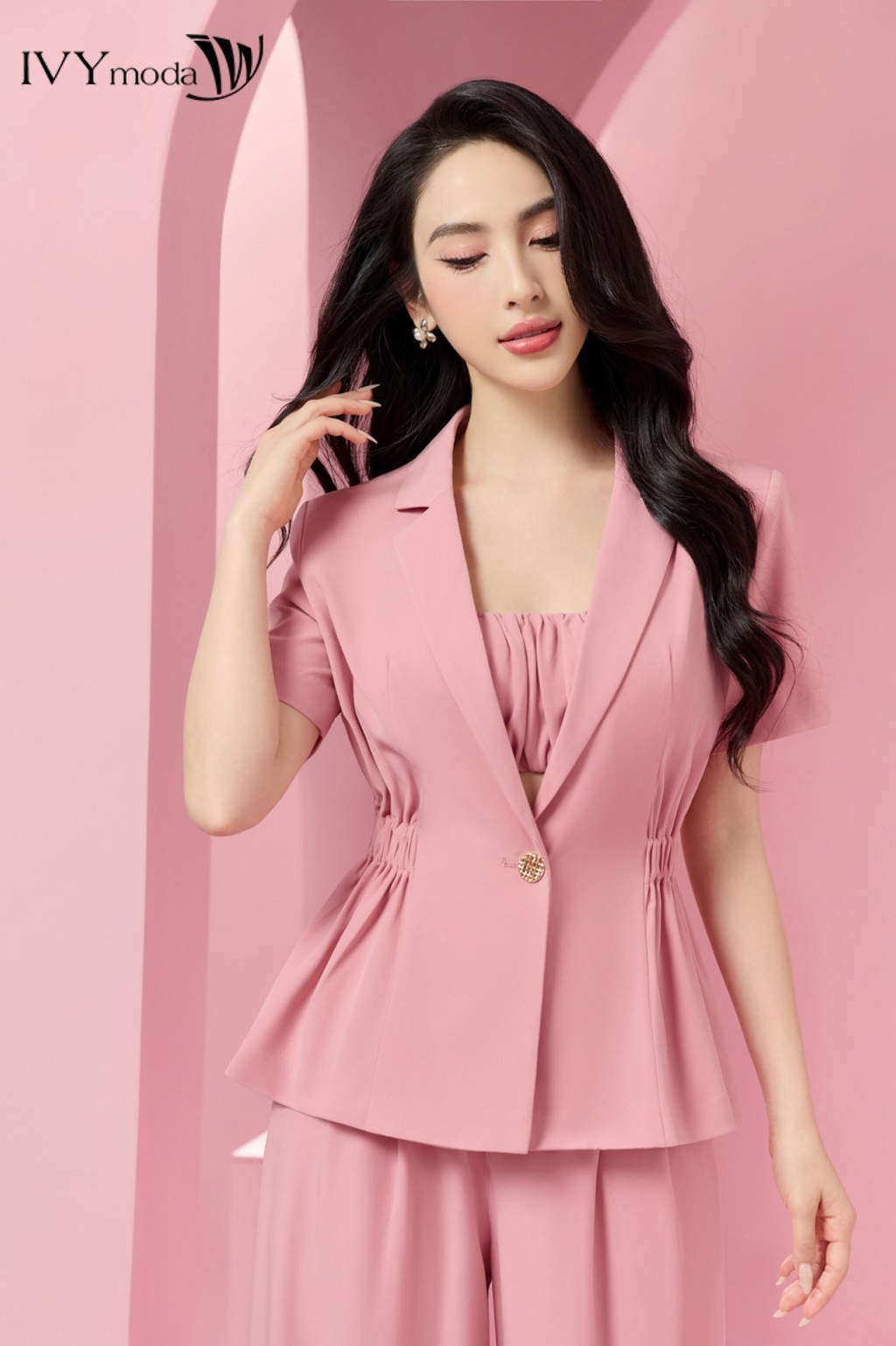 Mô tả Áo Vest kiểu French (kèm áo croptop) nữ IVY moda MS 61M8355 - 7