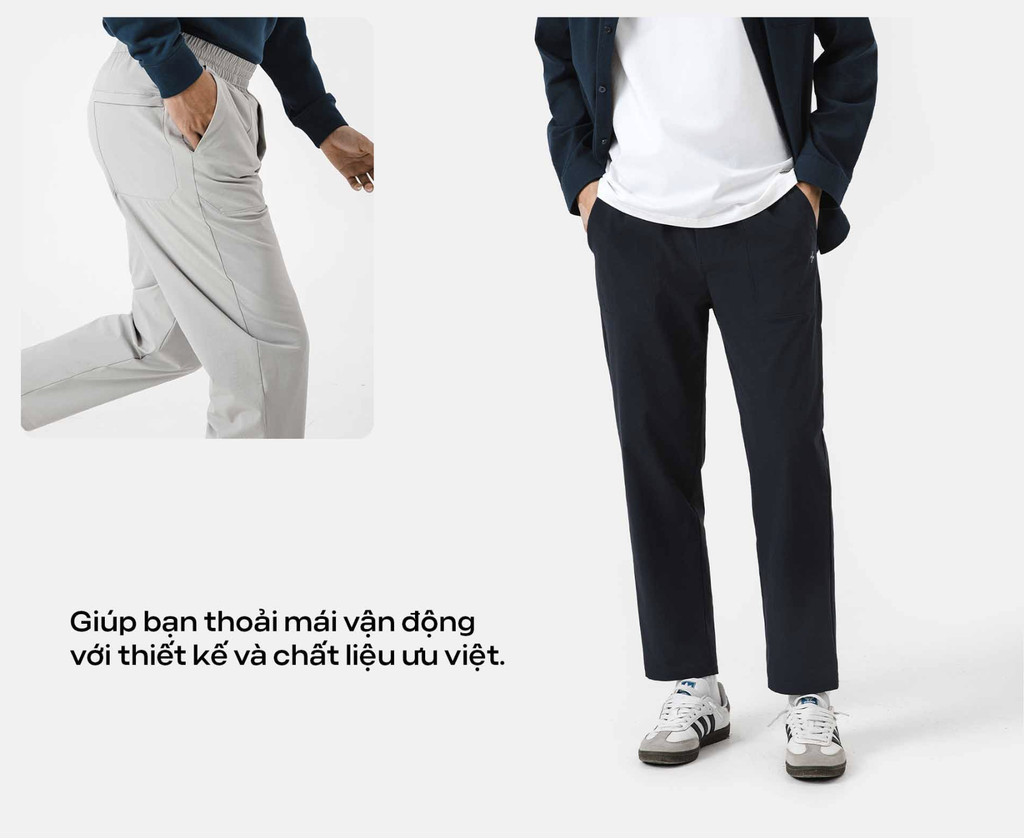 Mô tả Quần dài nam ECC Ripstop Pants trượt nước chống bám bụi Coolmate - 3
