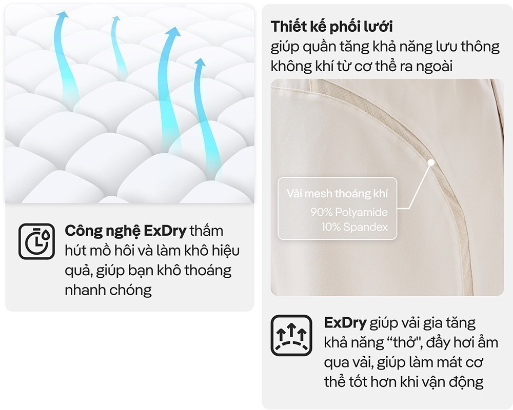 Mô tả Quần Shorts thể thao 7 inch đa năng thoáng khí Exdry Coolmate - 3