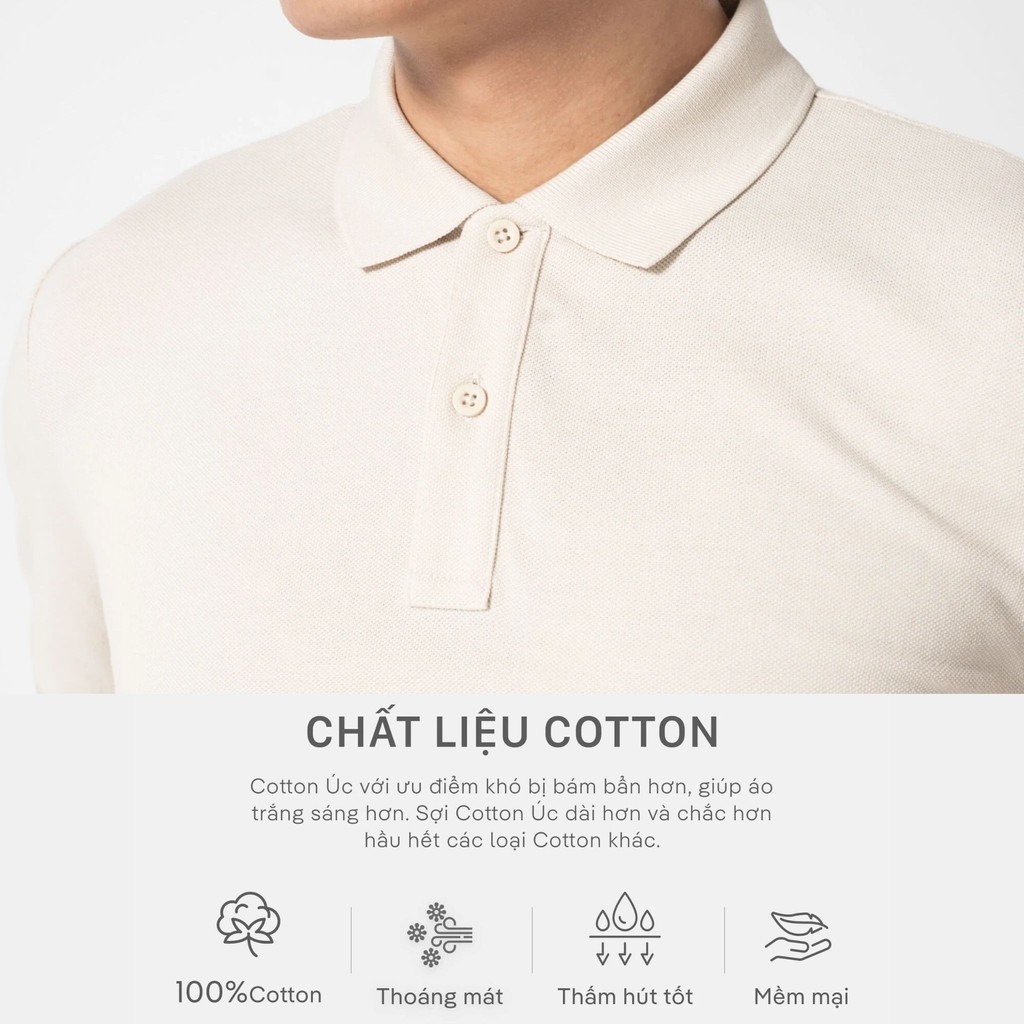 Mô tả Áo Polo Pique Basic Cotton 100% Ready To Wear Coolmate - 3