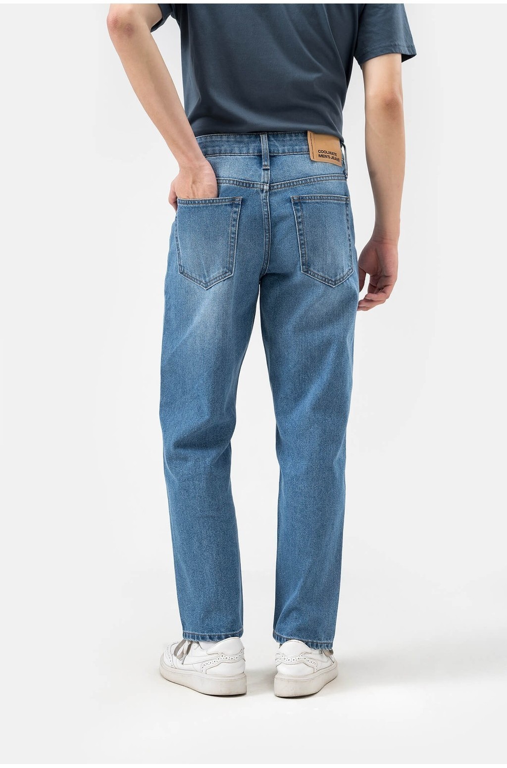 Mô tả Quần Jeans Basics dáng Regular Straight Coolmate - 1
