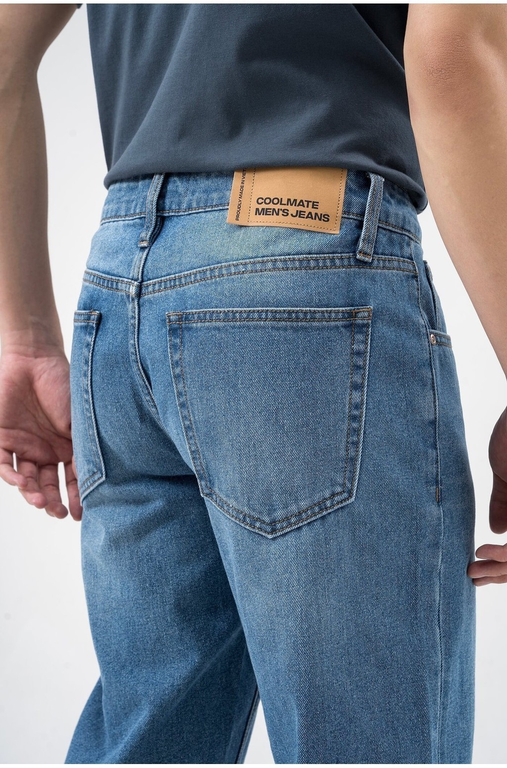 Mô tả Quần Jeans Basics dáng Regular Straight Coolmate - 3