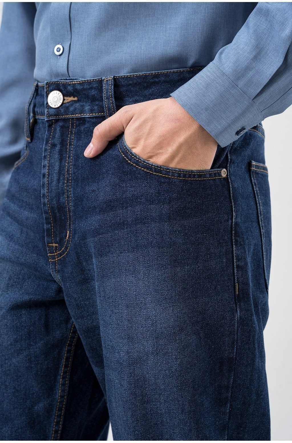 Mô tả Quần Jeans Basics dáng Regular Straight Coolmate - 5