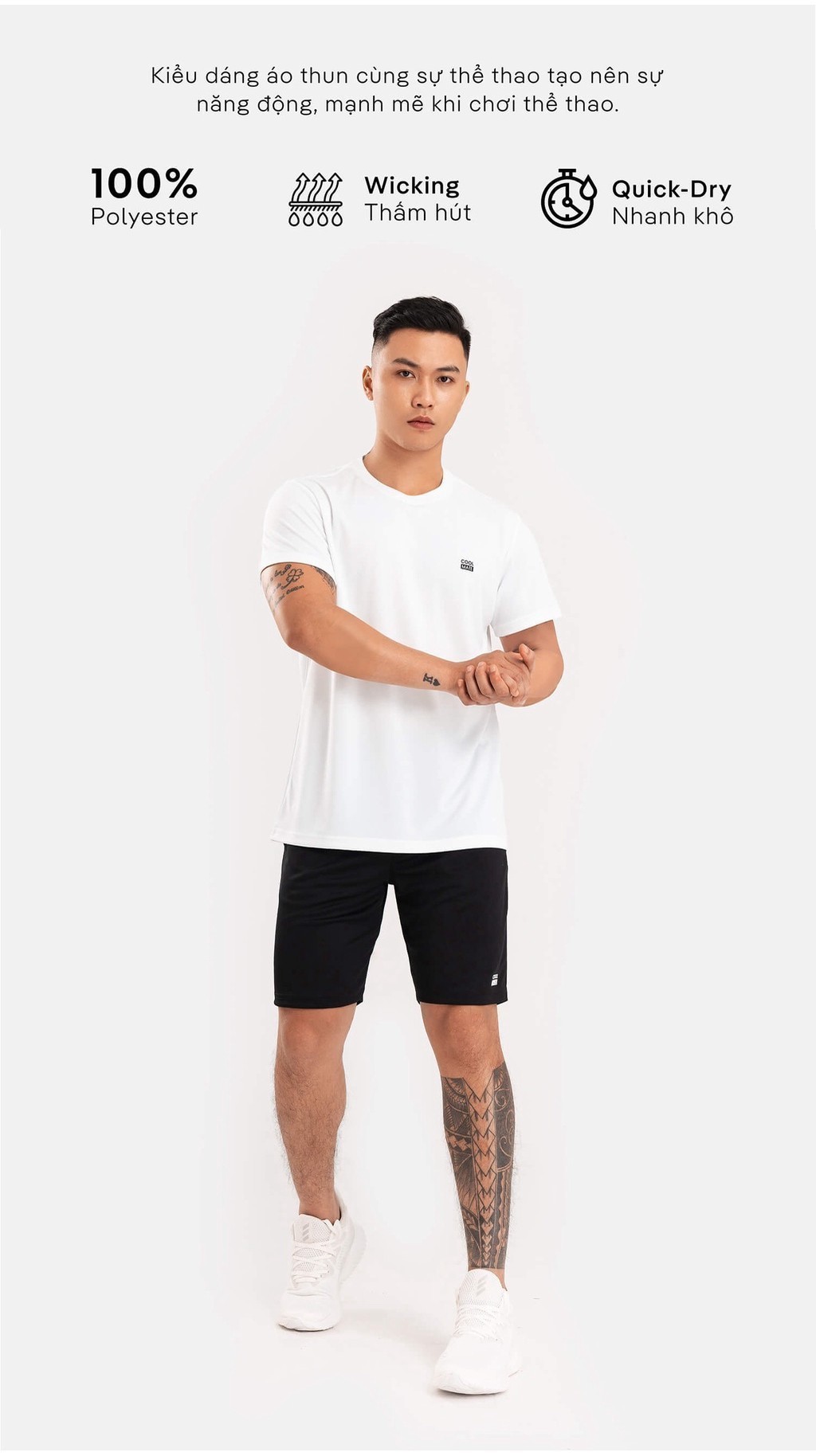 Mô tả ÁO THUN thể thao nam ProMax S1 thấm hút nhanh khô Coolmate - 7