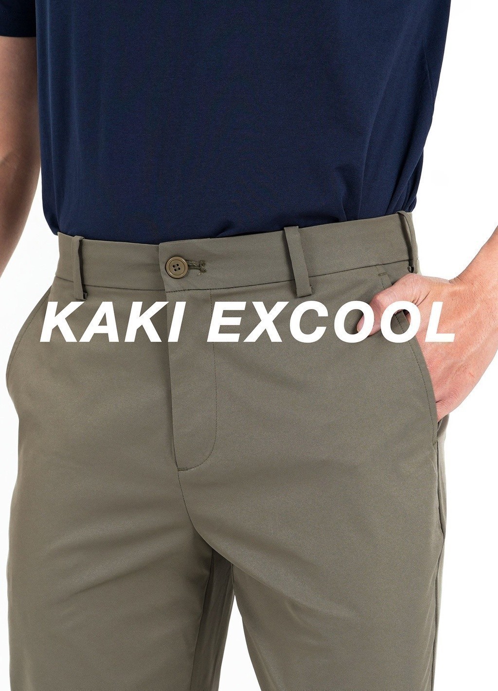 Mô tả Quần dài nam Kaki Excool co giãn đàn hồi Coolmate - 3