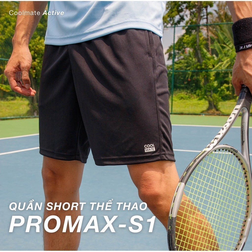 Mô tả Quần short thể thao nam Promax-S1 thoáng khí thoải mái Coolmate - 1