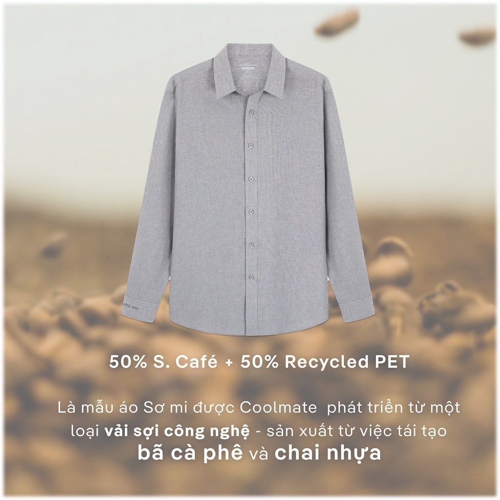 Mô tả Áo SƠ MI nam dài tay CaféDriS khử mùi hiệu quả Coolmate - 2
