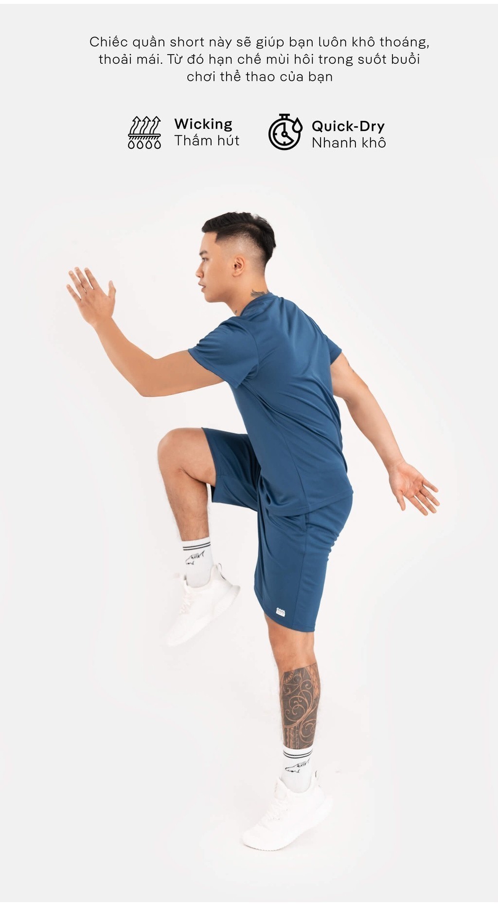 Mô tả Quần short thể thao nam Promax-S1 thoáng khí thoải mái Coolmate - 6