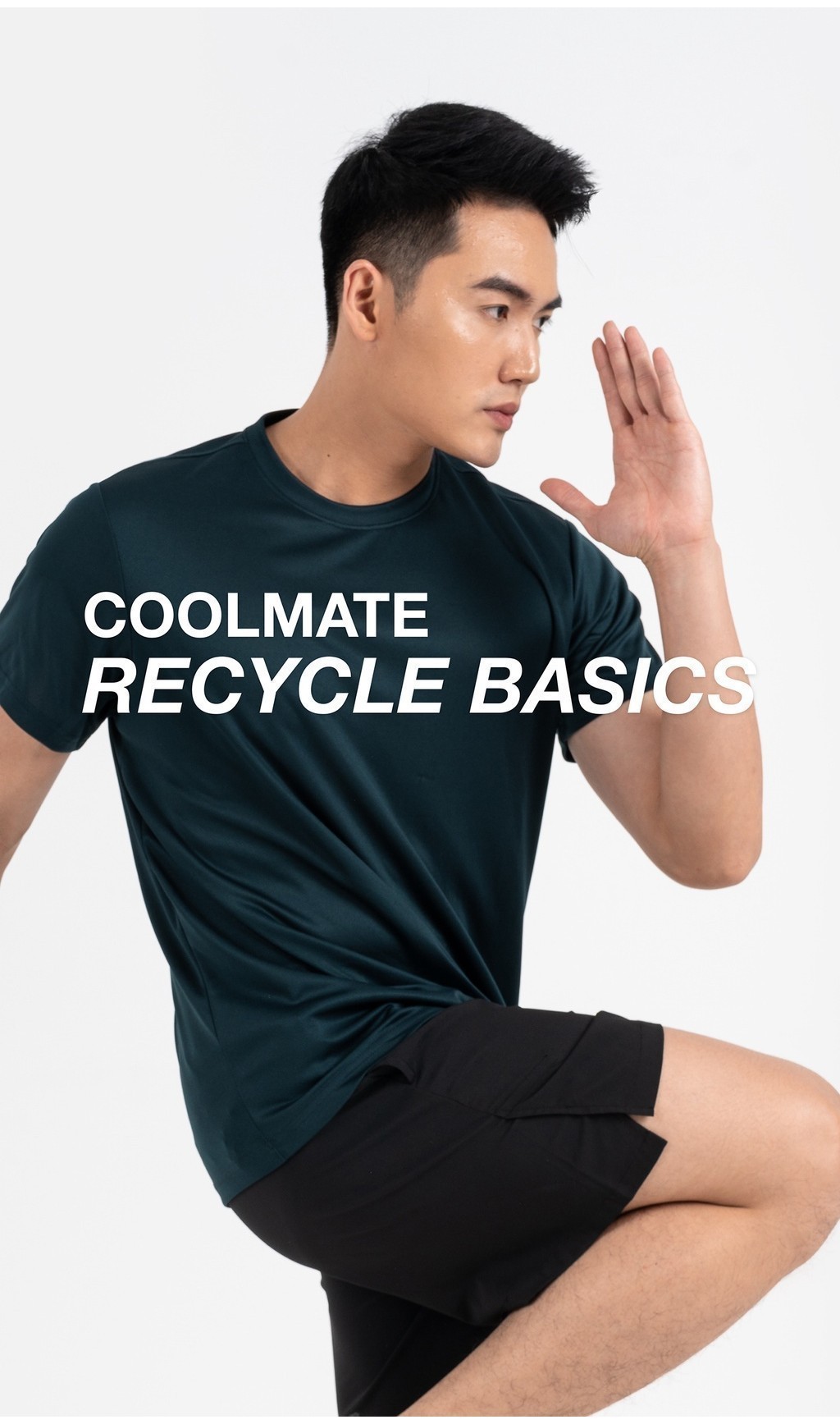 Mô tả Áo thể thao nam Coolmate Basics thấm hút nhanh khô - 1