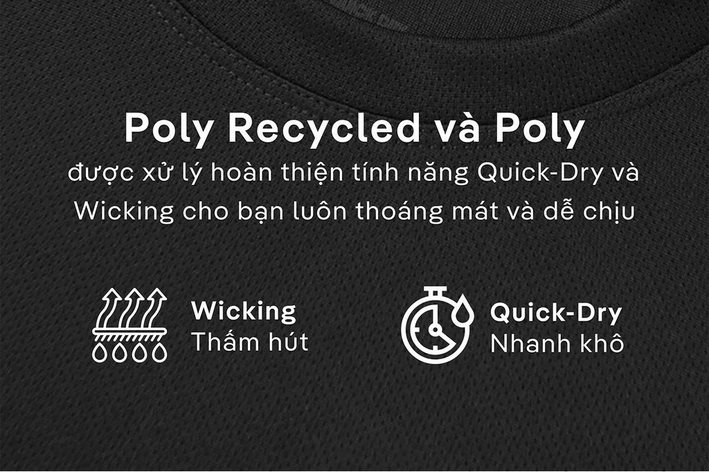 Mô tả Áo thể thao nam Coolmate Basics thấm hút nhanh khô - 2