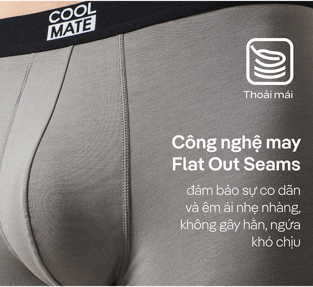 Mô tả Combo 3 quần lót nam dáng Trunk Bamboo kháng khuẩn Coolmate - 6