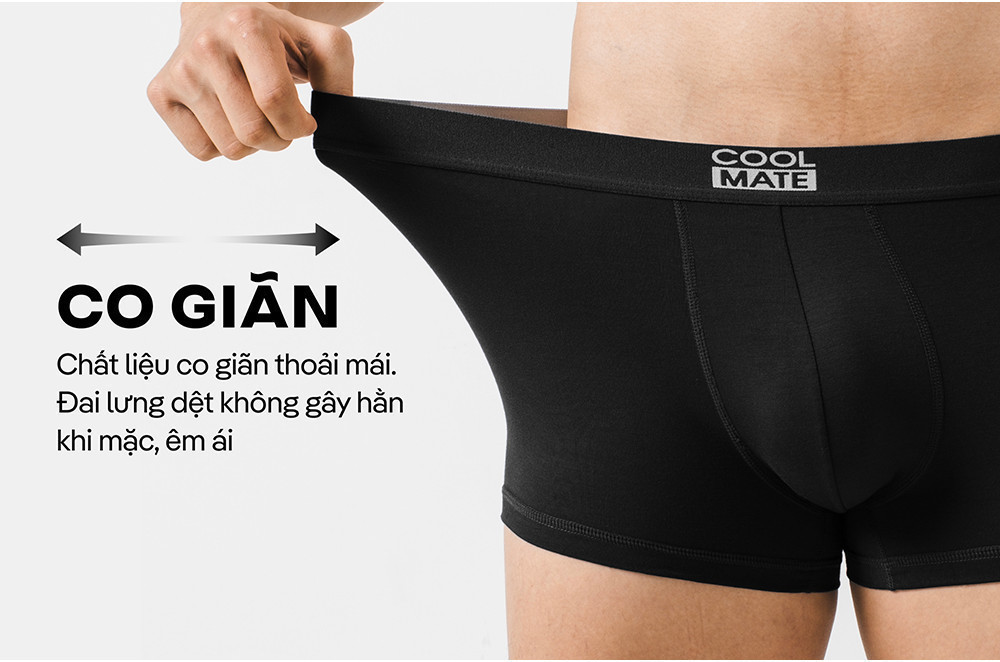 Mô tả Combo 3 quần lót nam dáng Trunk Bamboo kháng khuẩn Coolmate - 7