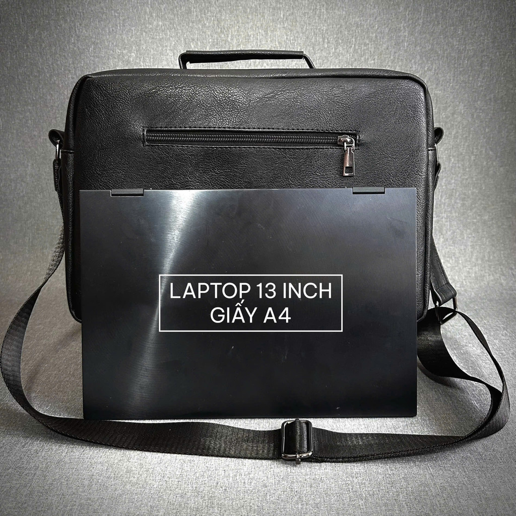 Mô tả Túi Đeo chéo Laptop 13inch Unisex Fortune Mouse Da PU Cao Cấp B220 - 1
