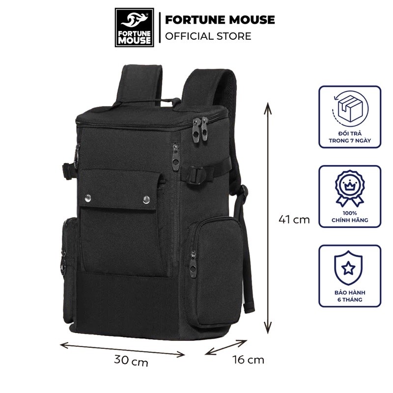 Mô tả Balo laptop 16inch cỡ lớn Fortune Mouse B122 - 1