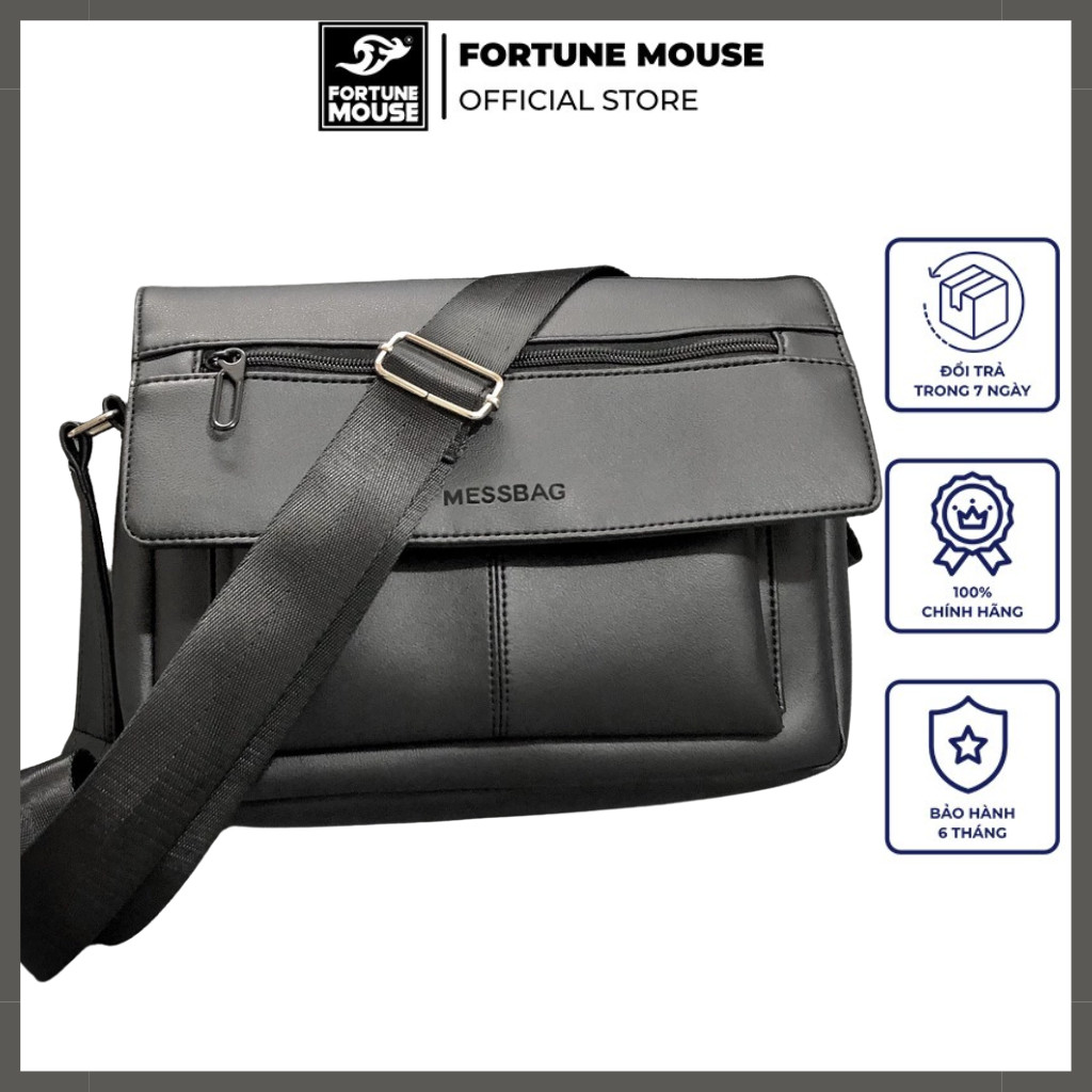 Mô tả Túi đeo chéo Fortune Mouse UNISEX MESSBAG DA PU M01 - 1