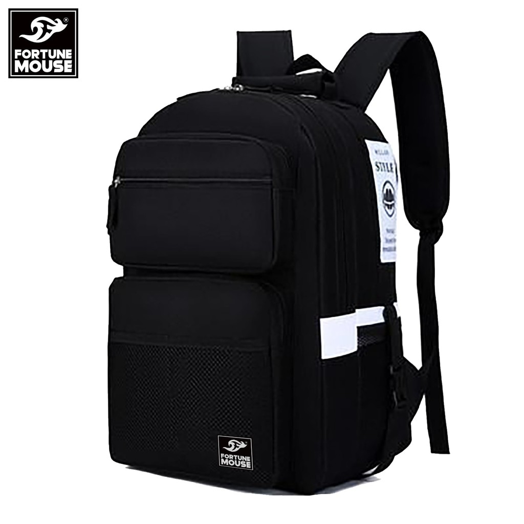 Mô tả COMBO: Balo laptop Fortune Mouse phối màu nhiều ngăn B197 + túi đeo chéo thời trang Da012 - 2