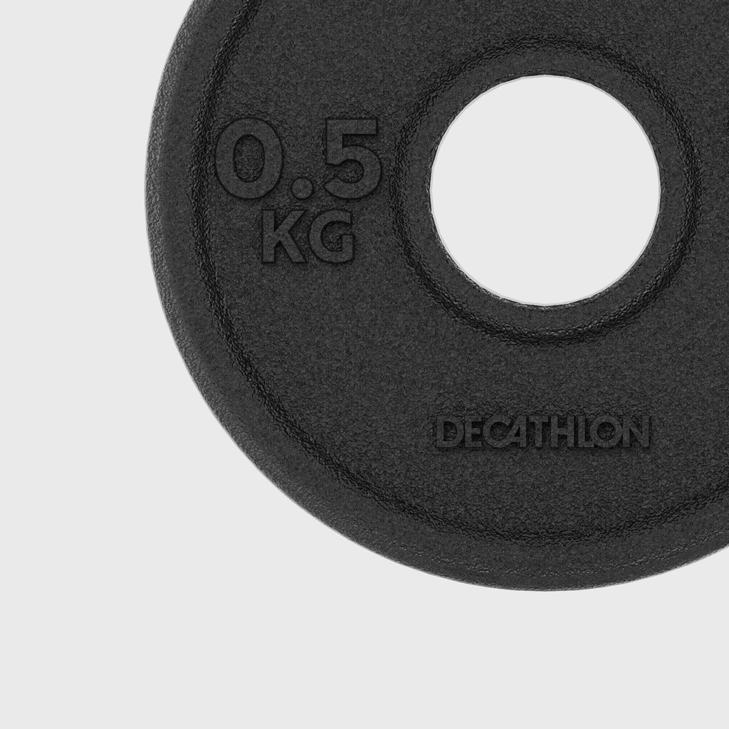 Mô tả Đĩa tạ sắt tập tạ 0.5kg 28mm DECATHLON mã 8816721 - 1