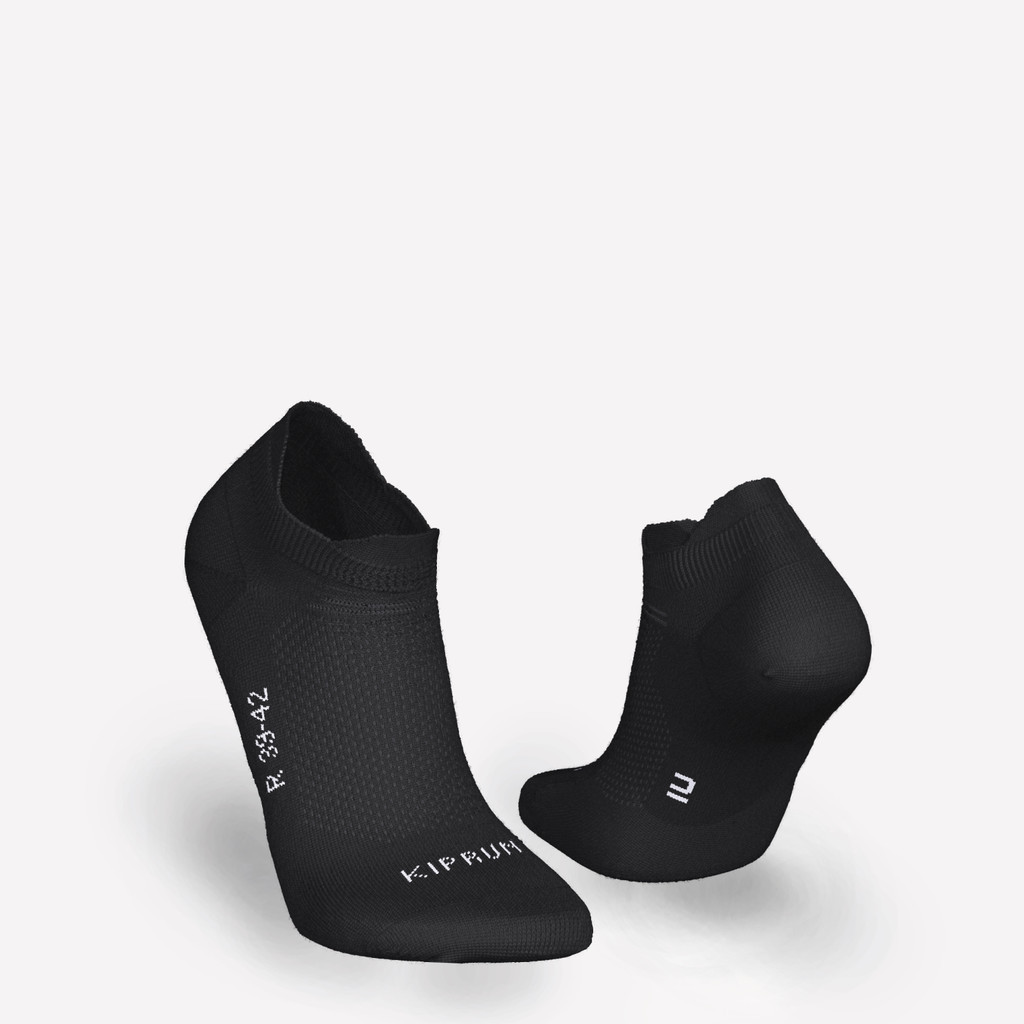 Mô tả Gói 2 đôi tất chạy bộ mỏng DECATHLON Run 500 đen mã 8810965 - 2