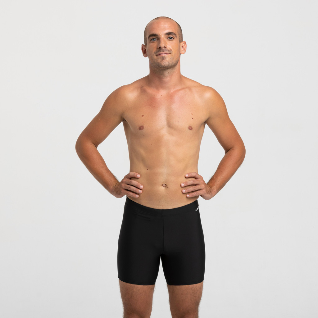 Mô tả Quần bơi boxer nam dáng dài co giãn DECATHLON 100 đen mã 8828282 - 2