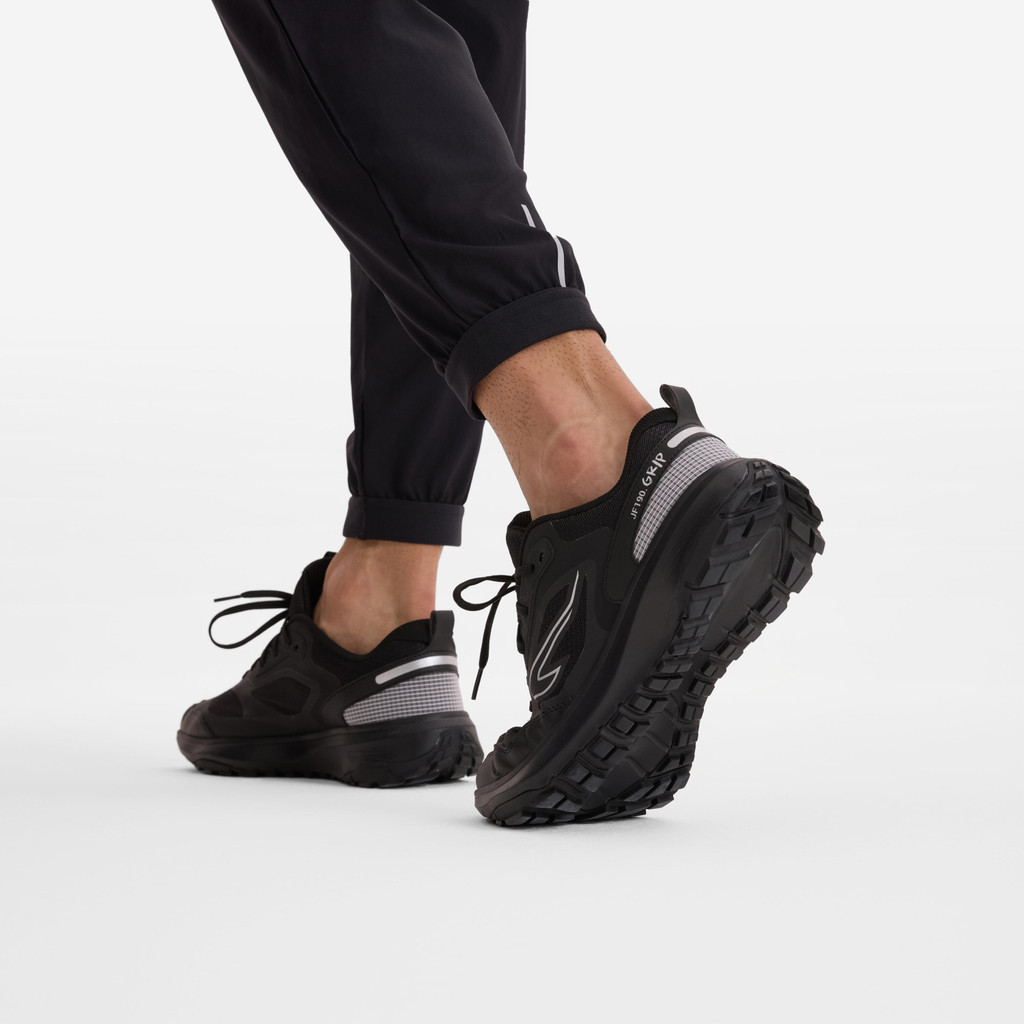 Mô tả Giày chạy bộ/chạy trail nam DECATHLON JF190.1 Grip đen/xám mã 8883621 - 5