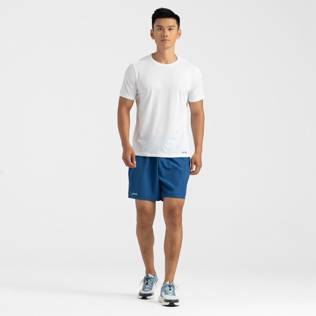 Mô tả Áo thun chạy bộ nam thoáng khí DECATHLON 100 Dry trắng mã 8488039 - 5