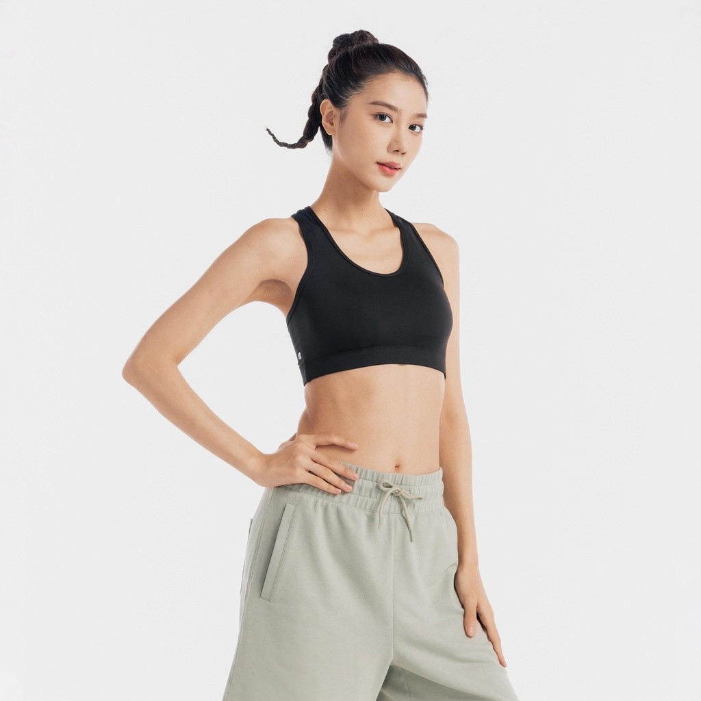 Mô tả Áo bra tập cardio fitness 100 cho nữ DECATHLON Đen mã 8503299 - 1