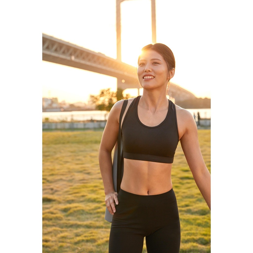 Mô tả Áo bra tập cardio fitness 100 cho nữ DECATHLON Đen mã 8503299 - 2