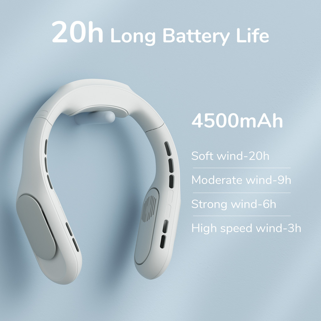 Mô tả Quạt Đeo Cổ Cao Cấp JISULIFE FA35/FA35 Pro 4500/4000mAh | Sử Dụng Đến 20H | Gió Mát 360° | Bảo Hành 12 Tháng Chính Hãng - 11
