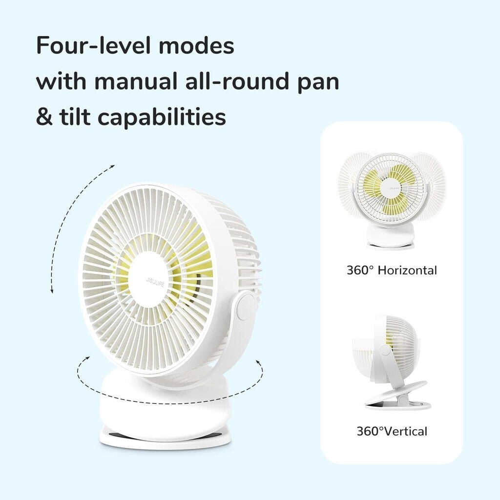 Mô tả Quạt Kẹp Tích Điện Cao Cấp JISULIFE FA18S Pin 4000mAh | Xoay 360 Độ | Sử Dụng Lên Đến 16H | Bảo Hành Chính Hãng 12 Tháng - 6