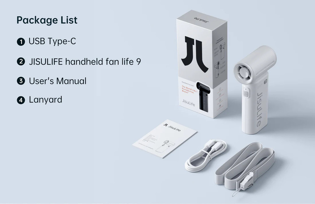 Mô tả Quạt Cầm Tay Mini JISULIFE Life 9 Pin 3600mAh/5000mAh 5 Cấp Độ Gió | Sử dụng Lên Đến 12H | Bảo Hành Chính hãng 12 Tháng - 7