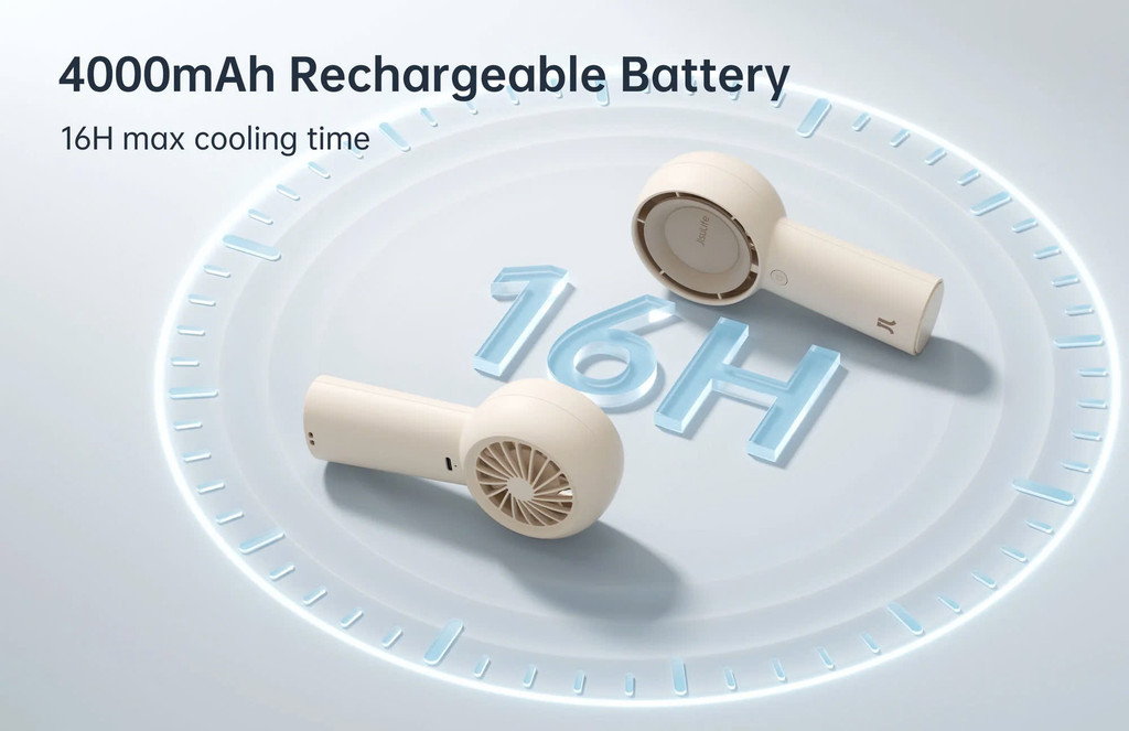 Mô tả Quạt Cầm Tay Mini JISULIFE FA43 4000/6000mAh | 5 Cấp Gió Siêu Mát | Sử Dụng Lên Đến 12H | Bảo Hành Chính Hãng 12 Tháng - 3