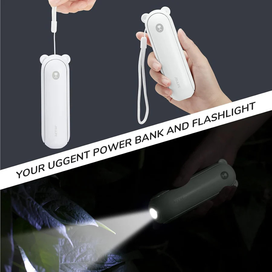 Mô tả Quạt Cầm Tay Gấp Gọn JISULIFE F8X 4500mAh | 3 Cấp Gió | Tích Hợp Sạc Dự Phòng Và  Đèn Pin | Bảo Hành Chính Hãng 12 Tháng - 5